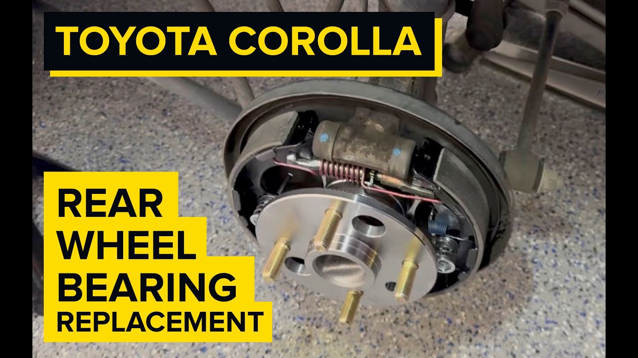 1998-2002 Toyota Corolla Rear Wheel Bearing Replacement