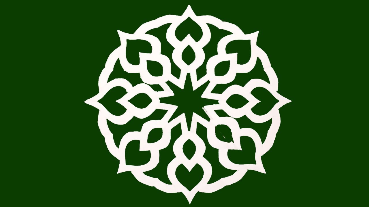 simple mandala-How to make easy Mandala Designs with paper cutting step by step#papercraft