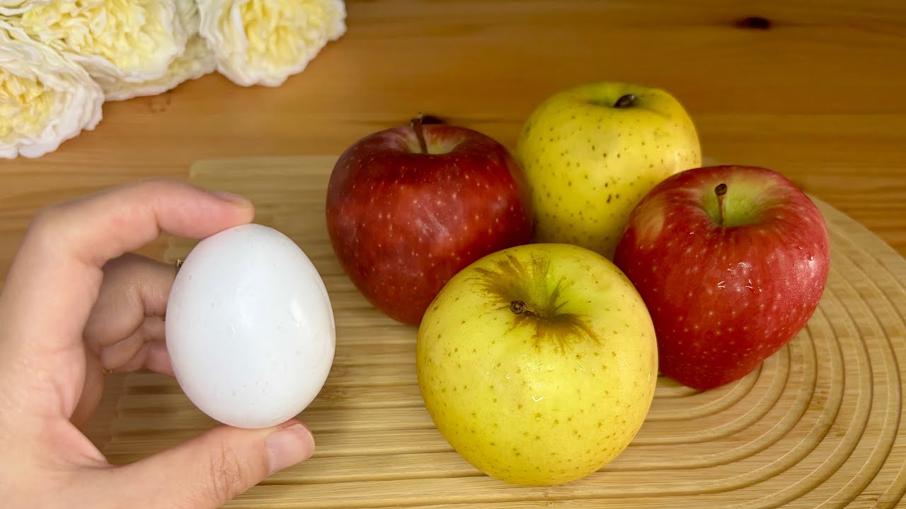 Я приготовила целое поднос десерта всего из 4 яблок!❣️ Невероятно вкусно и очень просто 💯