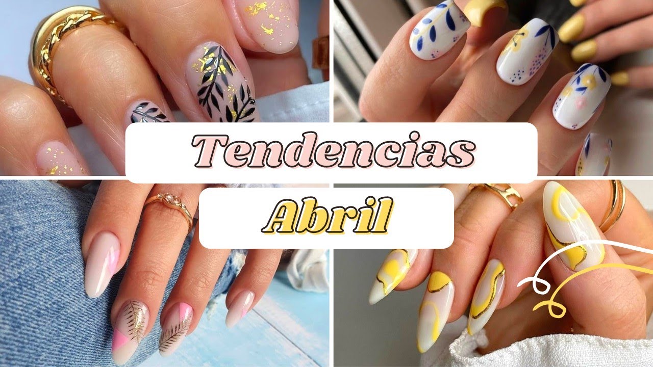 Diseños de  Uñas Abril 2021 🌿 Nail Trend April 2021 🌿🐰🌺 Nail Trend kwiecień 2021