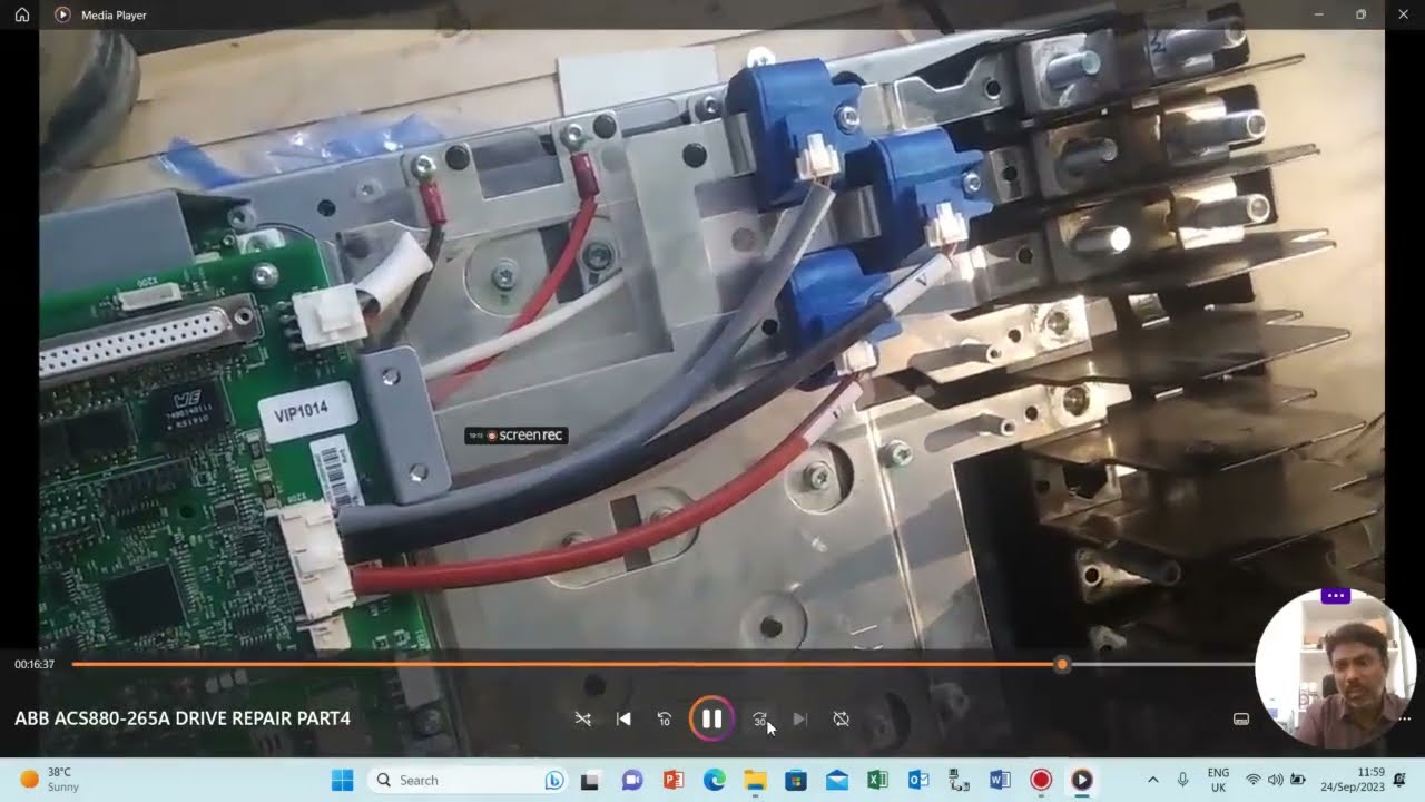 ABB ACS880 260A DRIVE /WIRING EARTHFAULT ERROR/V Ph IGBT FAULT/How to make ready for Industrial