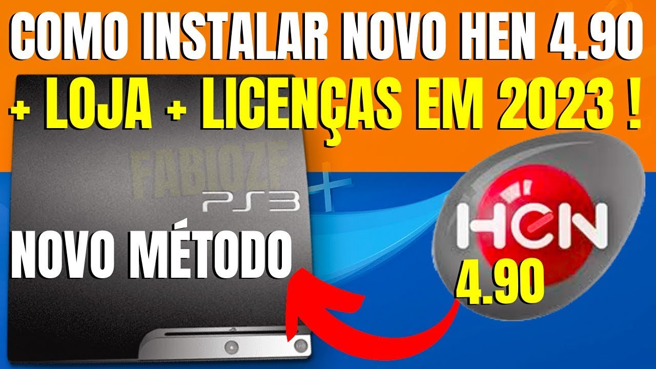 COMO INSTALAR O HEN 4.90 OFICIAL | NOVO MÉTODO - 2023