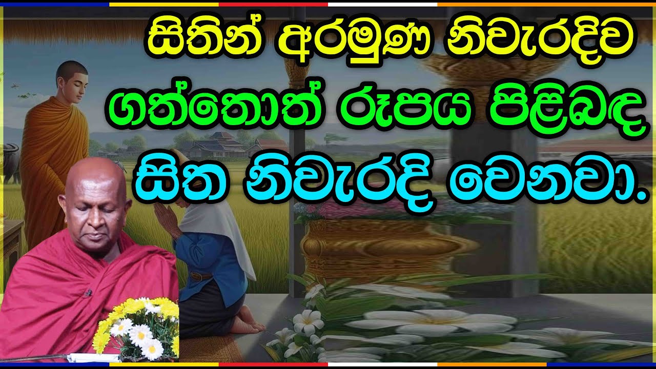 සිත නිවැරදි වෙනවා.947පූජ්‍ය තපෝවනයේ අරියධජ හිමි #bawana #vipassana #meditation #mindfulness