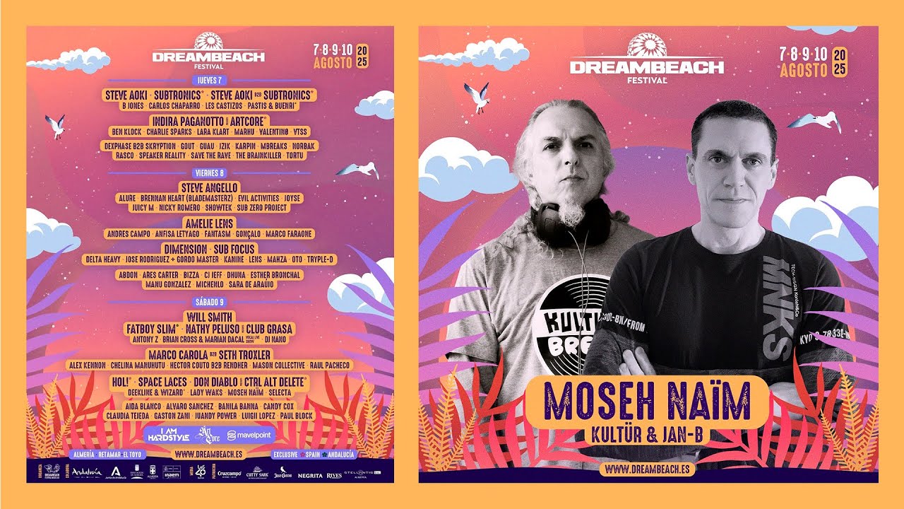 💥 🎧 🔊 Dreambeach 2025💥 Moseh Naïm (Jan-B + Kultür) - 07.08.2025 #jan-b #kultur #breakbeat