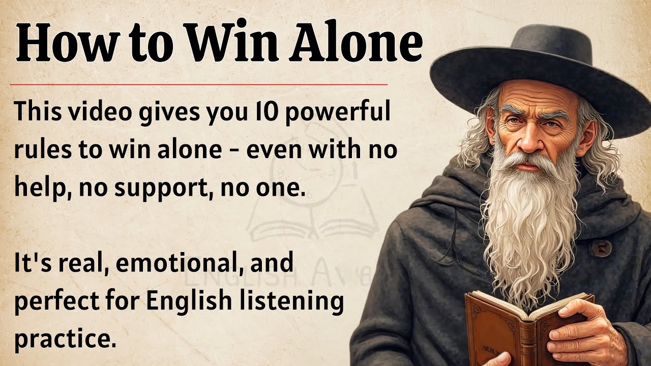 How to Win Alone || Graded Reader || Improve Your English Fluency Everyday ✅