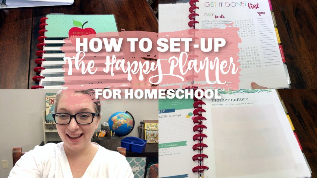 Ежедневник Happy Planner, версия для учителей, для домашнего обучения.