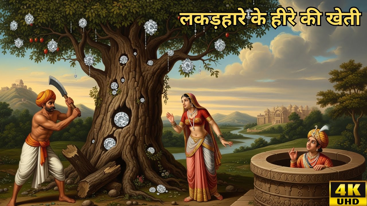 यूसुफ लकड़हारे के हीरे की खेती | जादुई बीज से अमीरी तक की कहानी |#hindistory #moralstory