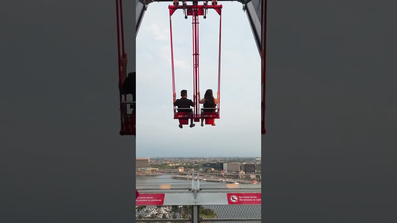 Riding Europe's Highest Swing | A'DAM Lookout in Amsterdam, Netherlands