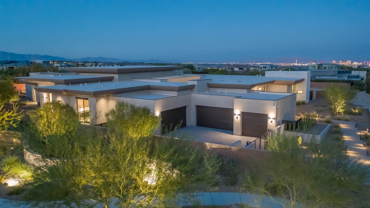 SOLD! 46 Crested Cloud Way, a Modern Family Compound in Las Vegas