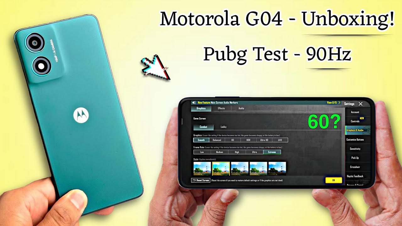 Moto G04 Pubg Test - Moto G04 Pubg Graphics Test!🤯
