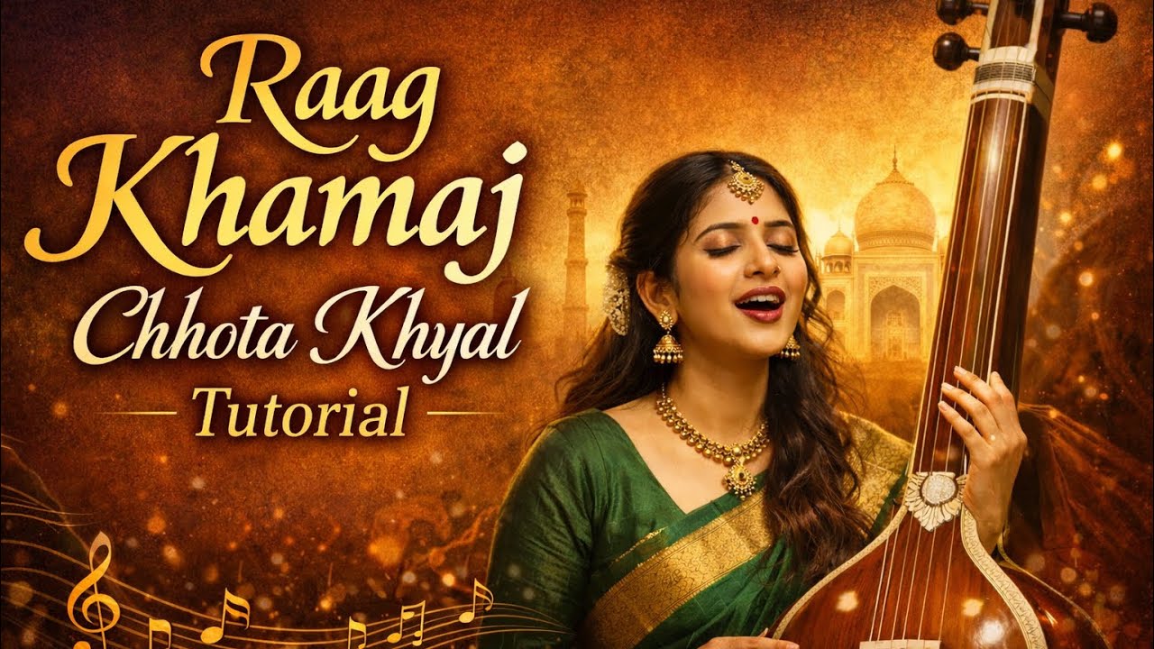 Raag Khamaj Chhota Khyal Tutorial || Indian Classical Music