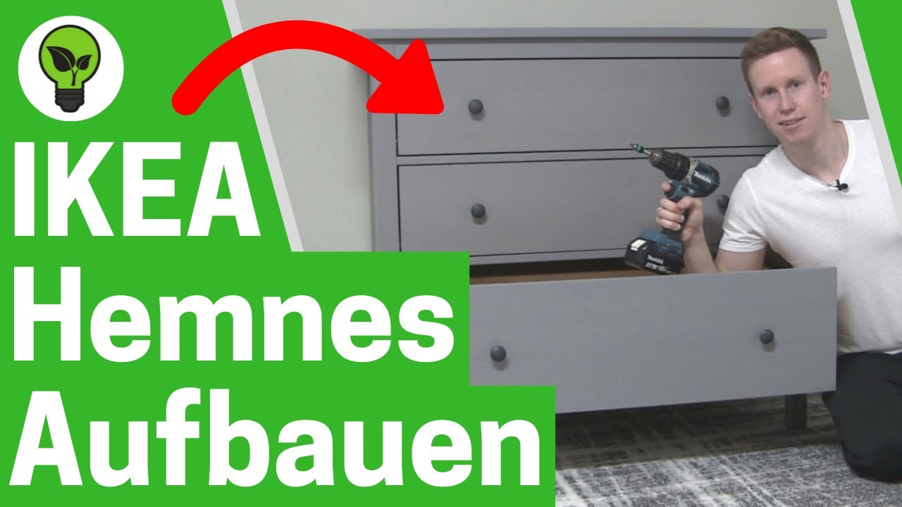 IKEA Hemnes Kommode Aufbauen ✅ ULTIMATIVE ANLEITUNG: Wie Hemnes Kommode mit Schubladen Montieren???
