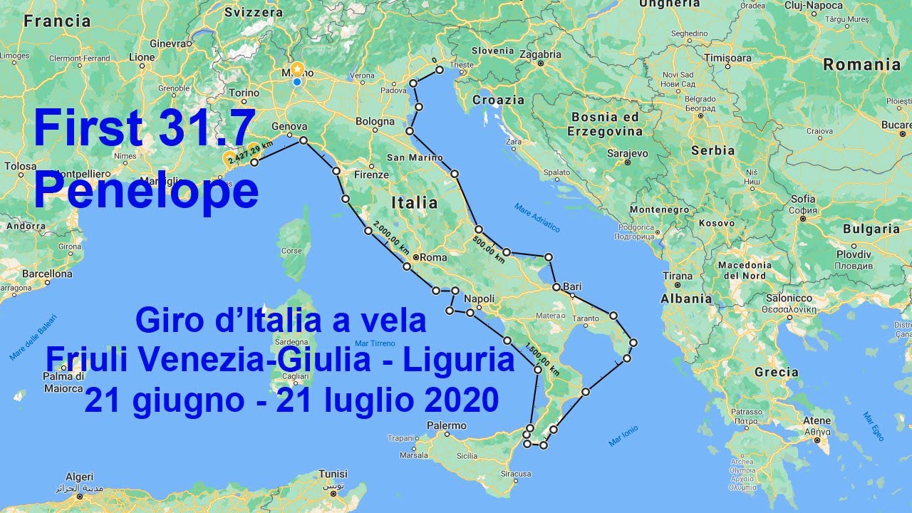Da Trieste a Imperia - giro d'Italia a vela su First 31.7