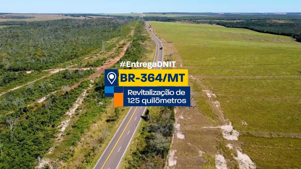 Revitaliza&ccedil;&atilde;o de 125 km da BR-364/MT