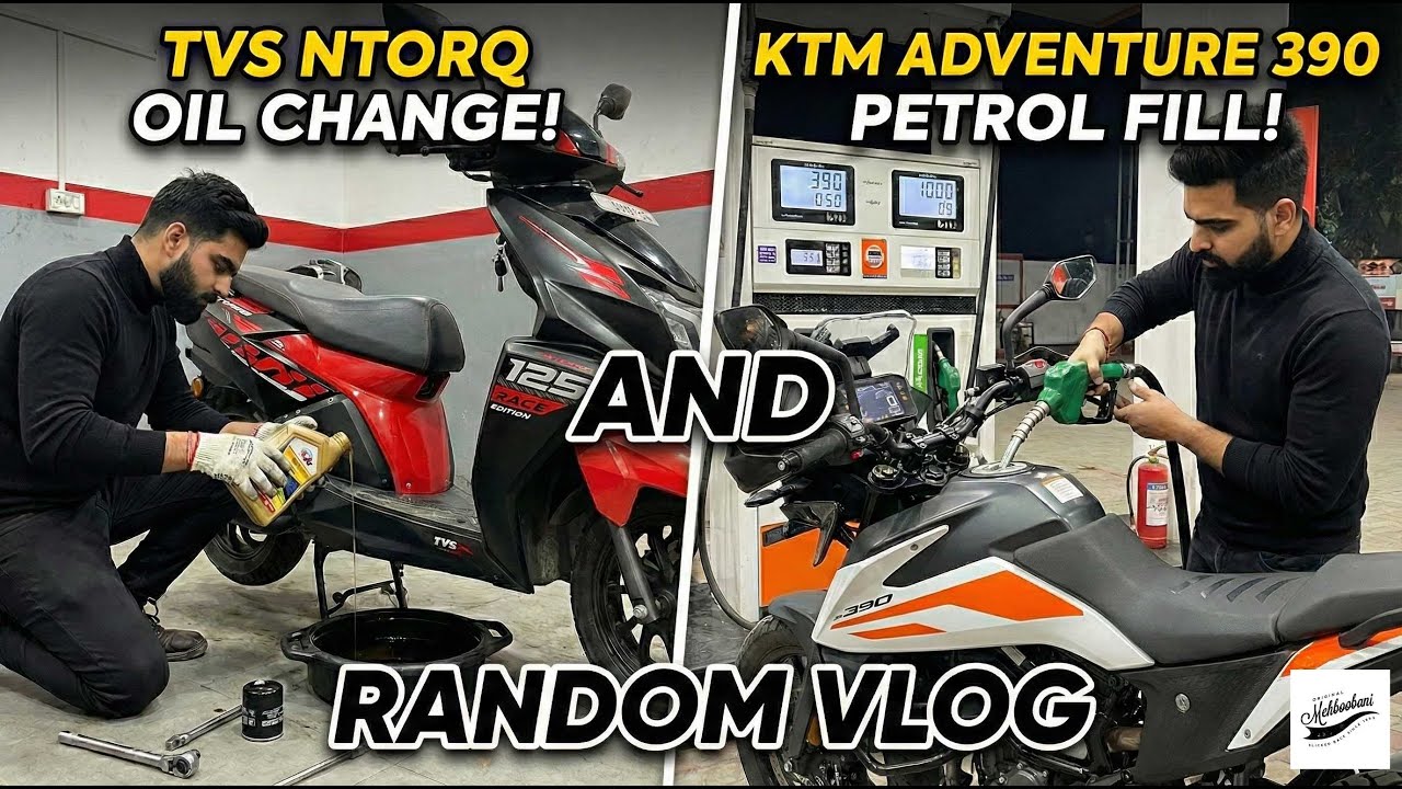 Maintaining my TVS Ntorq 125 & KTM Adventure 390 | Random Vlog