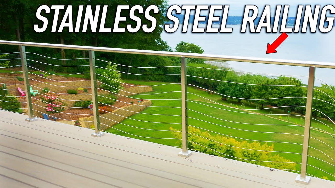 Installing Cable Railing That's Made Of Stainless Steel