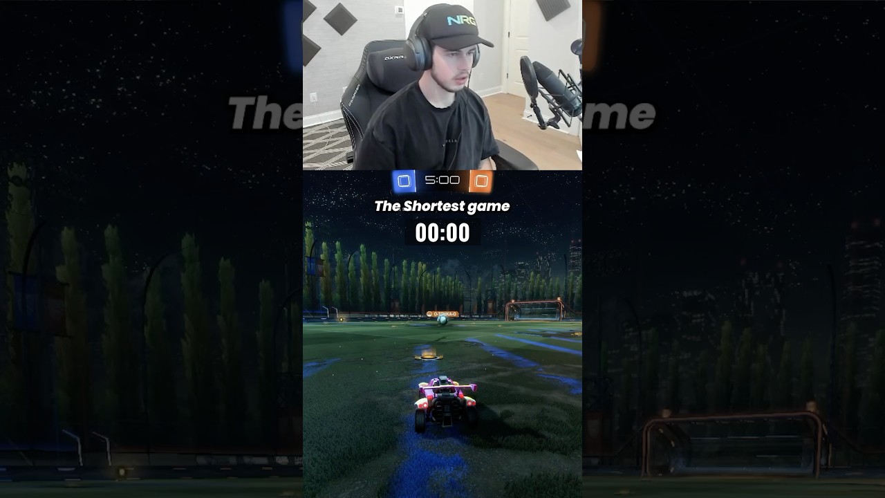 the SHORTEST vs the LONGEST game of rocket league (part 1)