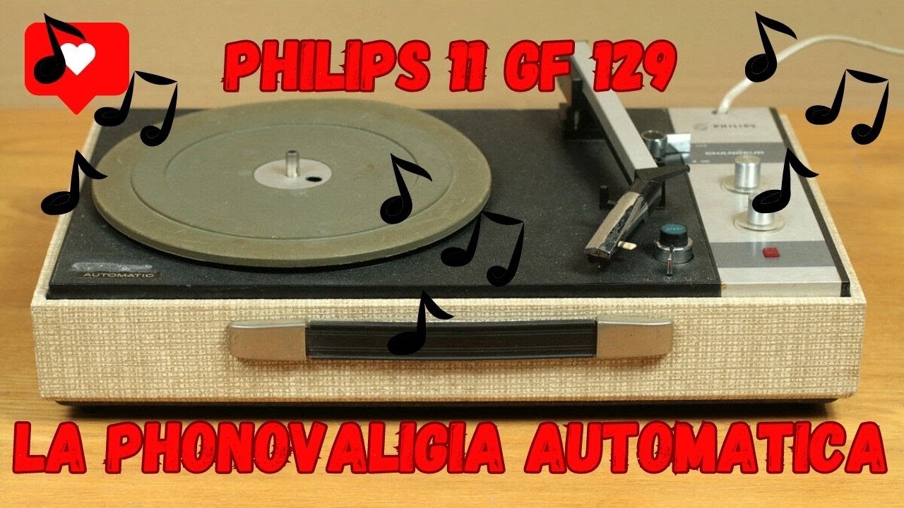 Phono valigia Philips 11GF 129 in riparazione