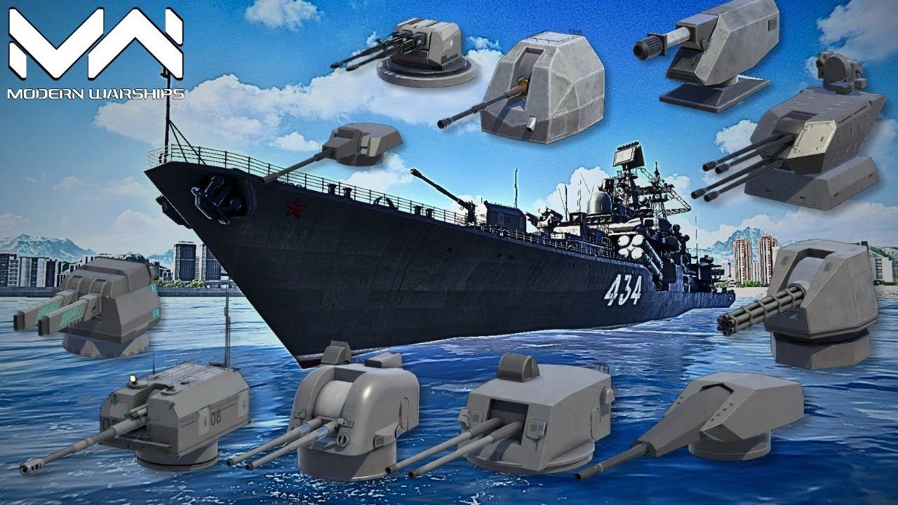 Comparison All Cannon Market After Buff | Modern Warships