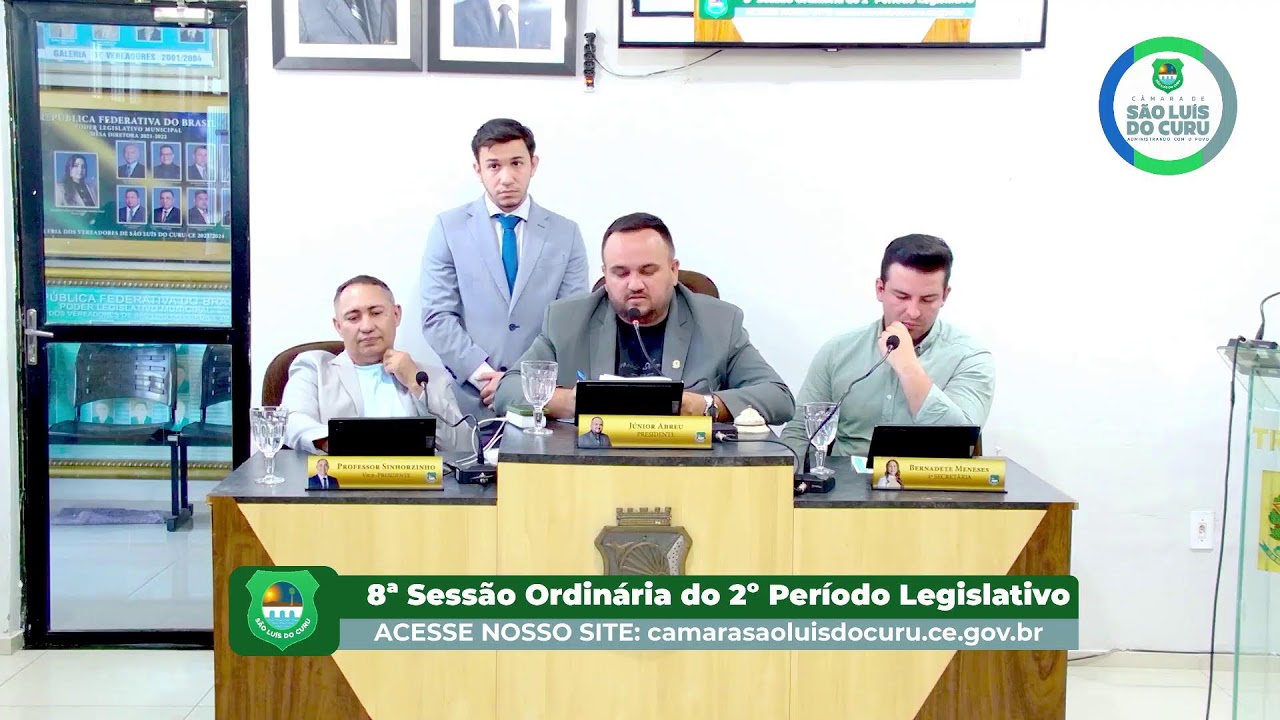 8ª Sessão Ordinária do 2º Período Legislativo da Câmara Municipal de São Luís do Curu - 2025