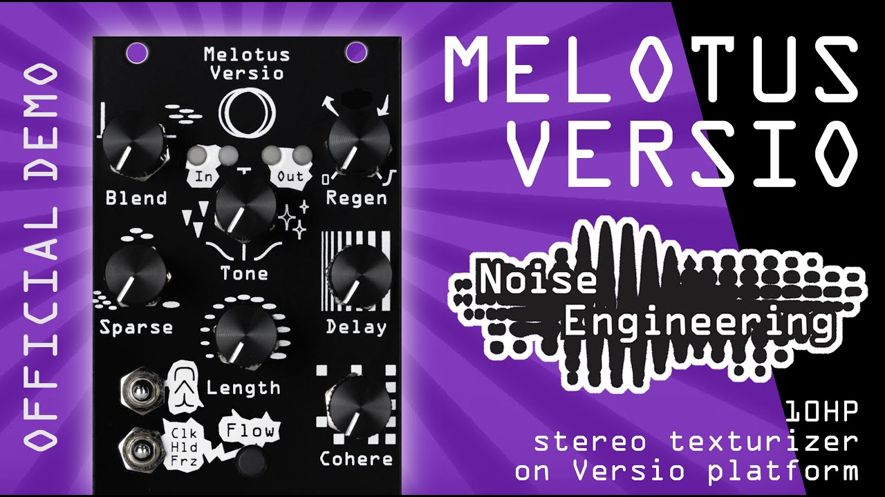 Melotus Versio stereo texturizer on Versio DSP Platform - official modular synth demo