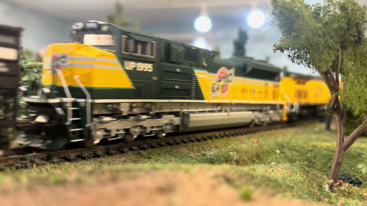 Ho Scale Weston Coal Train with CNW Units, Union Pacific & BC Rail Power on the Weston Coal Train.