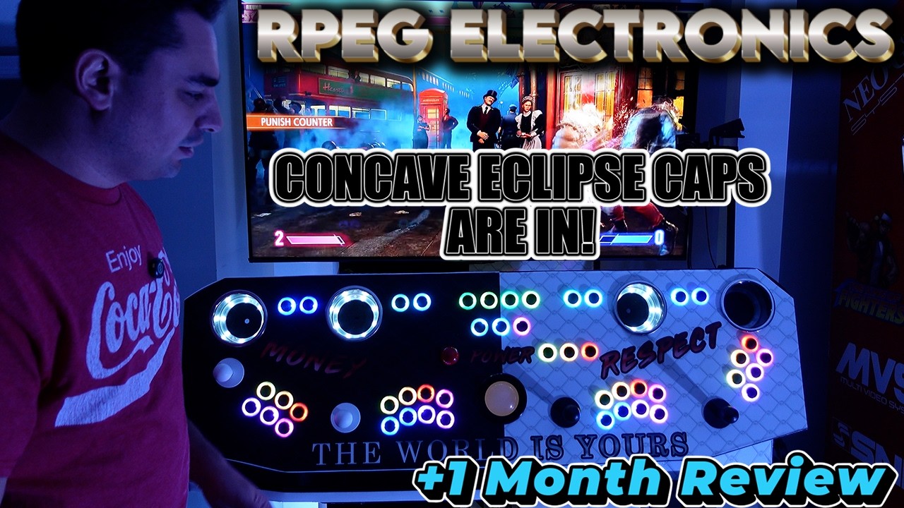 Накладки на кнопки RPEG Eclipse Concave Arcade Button Caps уже в продаже! Обзор кодировщика RPEG ...