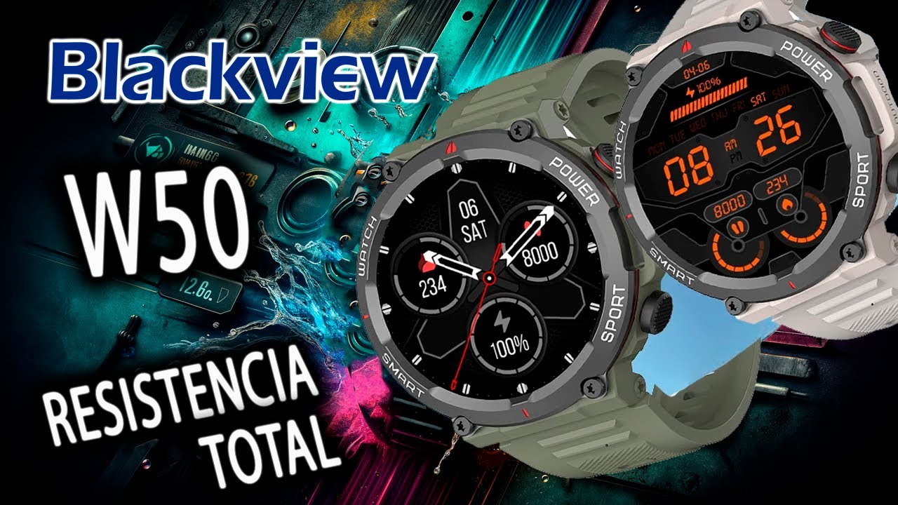 Explora la Resistencia: Blackview W50, Tu Entrada a Smartwatches con Irresistible 62% de Descuento
