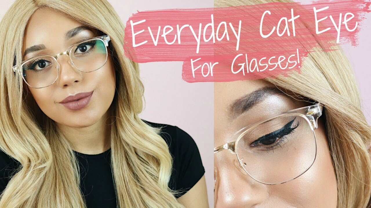 Everyday CAT EYE FOR GLASSES Tutorial + Firmoo Glasses Review