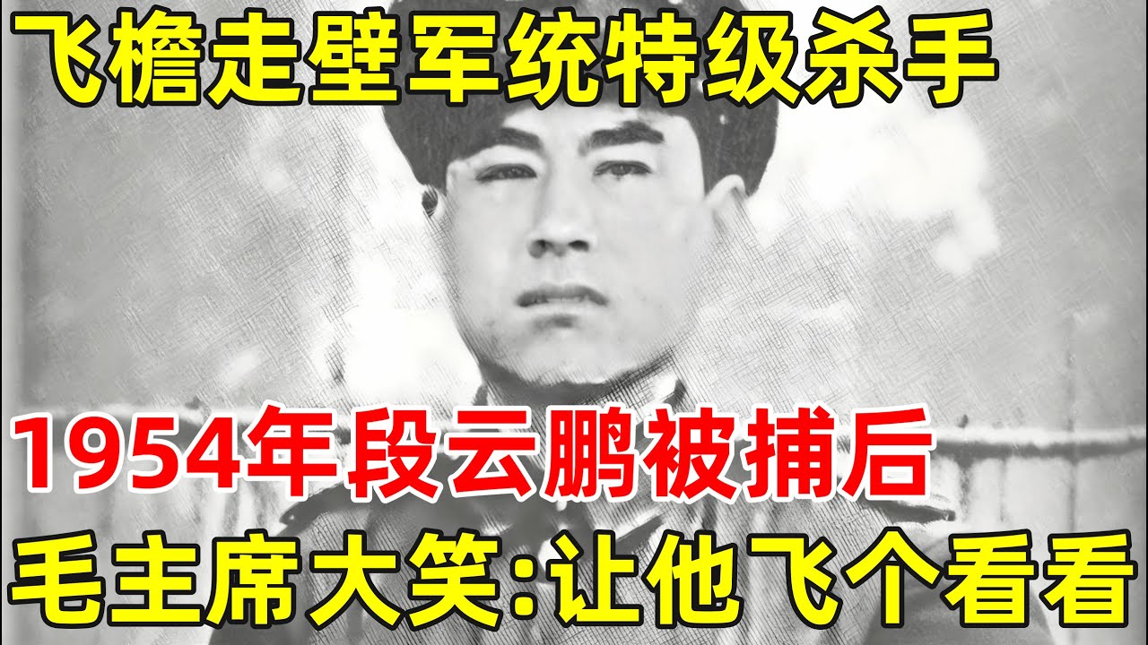 飞檐走壁军统特级杀手,1954年段云鹏被捕后,毛主席大笑:让他飞个样子看看【历史揭秘】#段云鹏