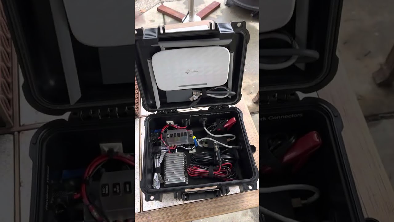 Starlink 12v portable conversion kit for off the grid or overlander use. Satellite internet Battery