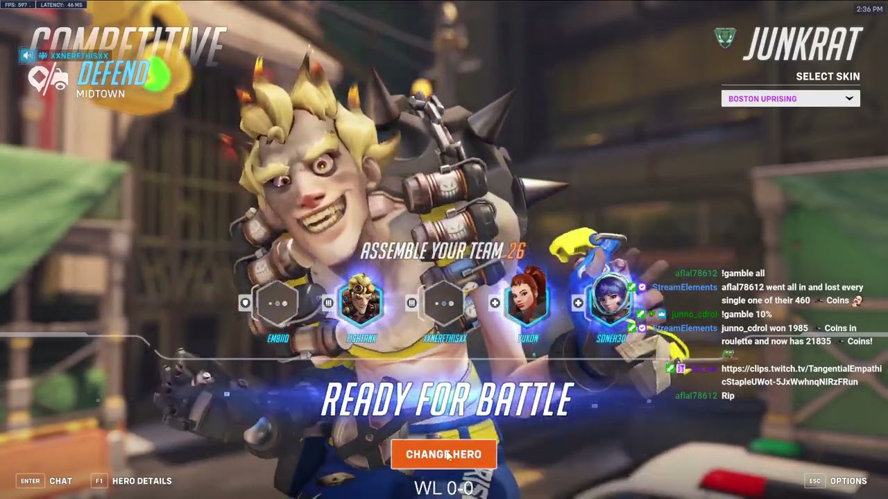 TOP 500 JUNKRAT! AQUAMARINE JUNKRAT SEASON 13 GAMEPLAY