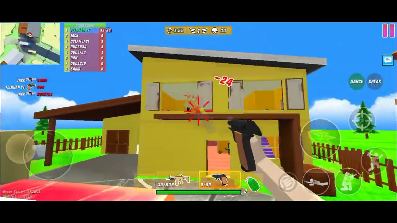 Default Controls 51 kills no death Scar-L | Dude Theft Wars Multiplayer | Gyro On