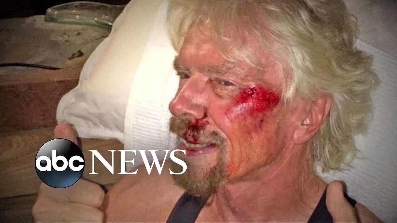 Richard Branson Survives Near-Fatal Bike Accident