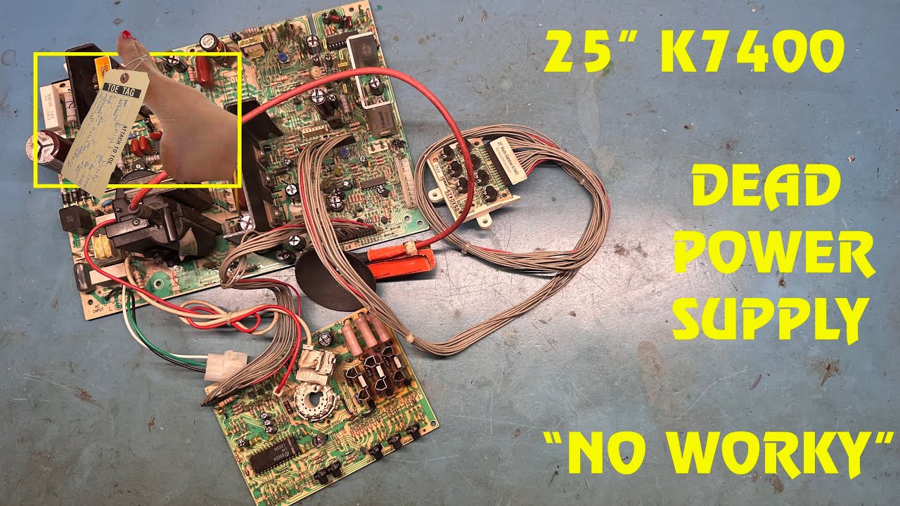 Ремонт 25-дюймового игрового монитора K7400 &mdash; блок питания не работает &mdash; полностью мёртв &mdash; обзор ...