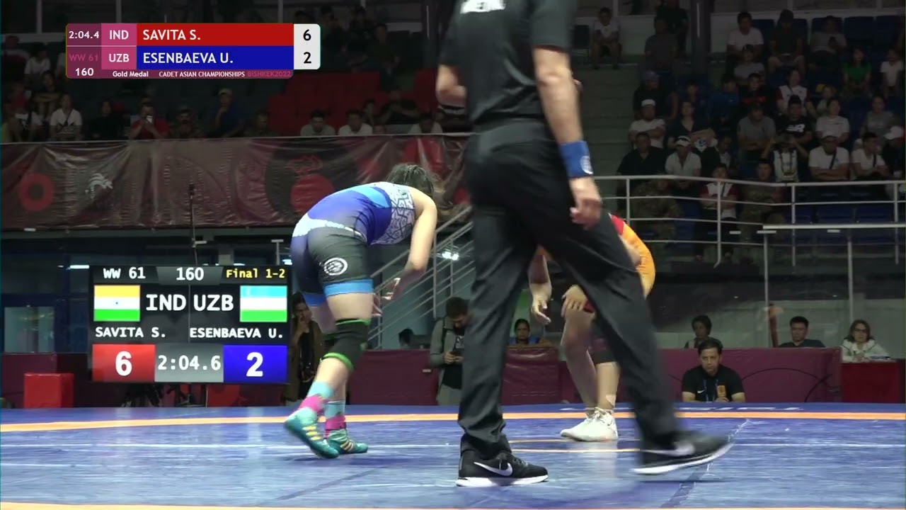 GOLD WW - 61 kg: S. SAVITA (IND) v. U. ESENBAEVA (UZB)