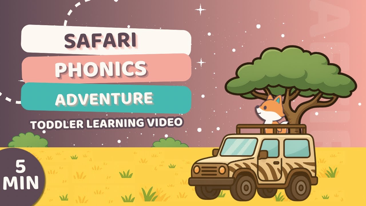 Phonics Toddler Learning Video - Safari Adventure with Roobi 