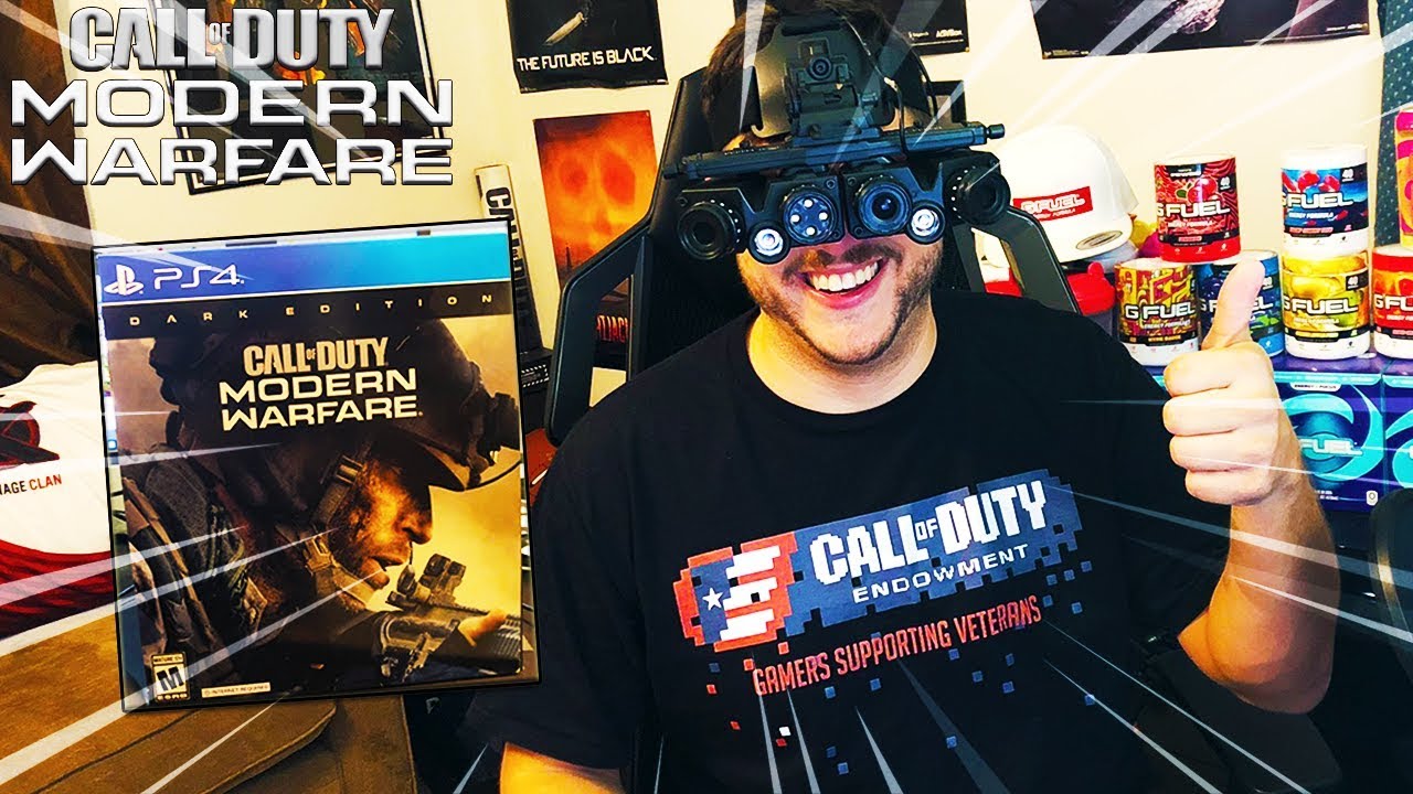 Call of Duty Modern Warfare Dark Edition Unboxing (Night Vision Goggles Review)