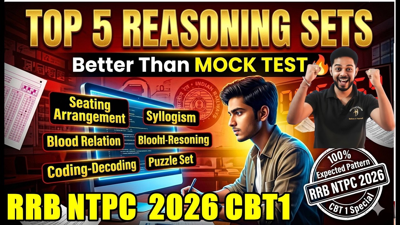🚨 RRB NTPC 2026 PRACTICE SET | EXAM CENTRE में जान से पहले के बार करके ही जाना ✅ | #Selection 🏆✔️