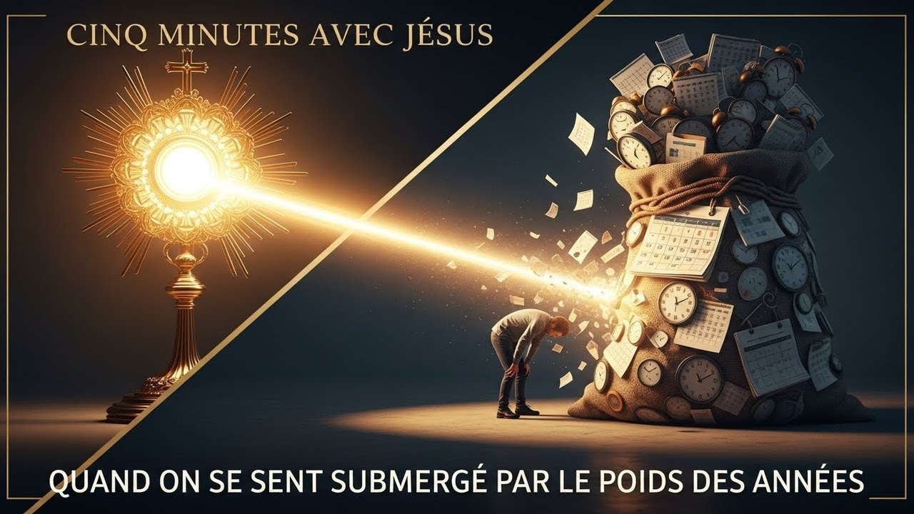 Cinq Minutes avec Jésus au Saint-Sacrement : Quand on se sent submergé par le poids des années.