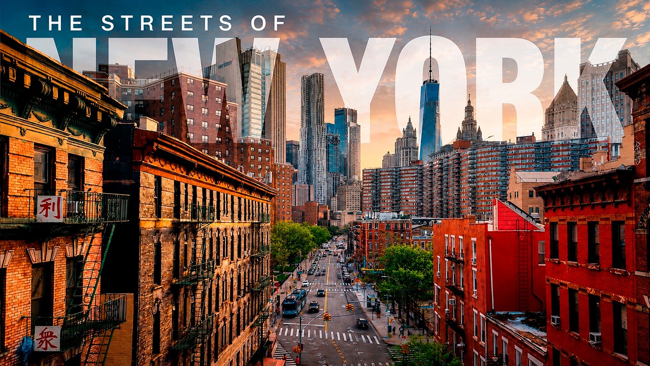 The Streets of New York | Manhattan's Most Iconic Streets 4K Drone Footage