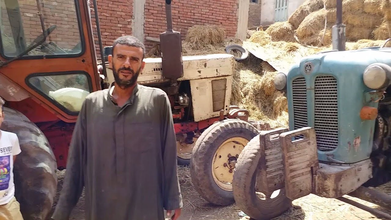 للبيع 3 جرار زراعي نصر 76 وروسي موديل 83 مكيف وجرارصيني 37 حصان ومقطوره كبيره ومكبس قش
