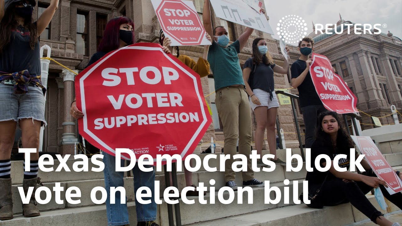 Texas Democrats block vote on election bill