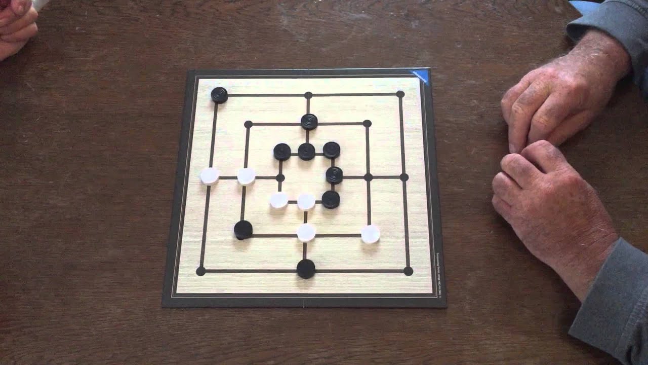 Nine Men's Morris for beginners subtitles in English - Mühle für Anfänger Spielregeln in Deutsch
