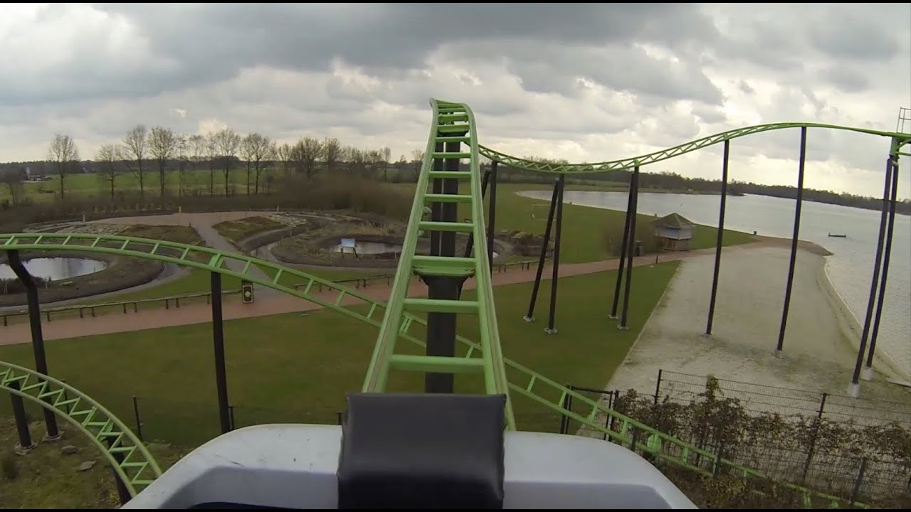 Solar Powered Roller Coaster POV Familieachtbaan BillyBird Park Netherlands
