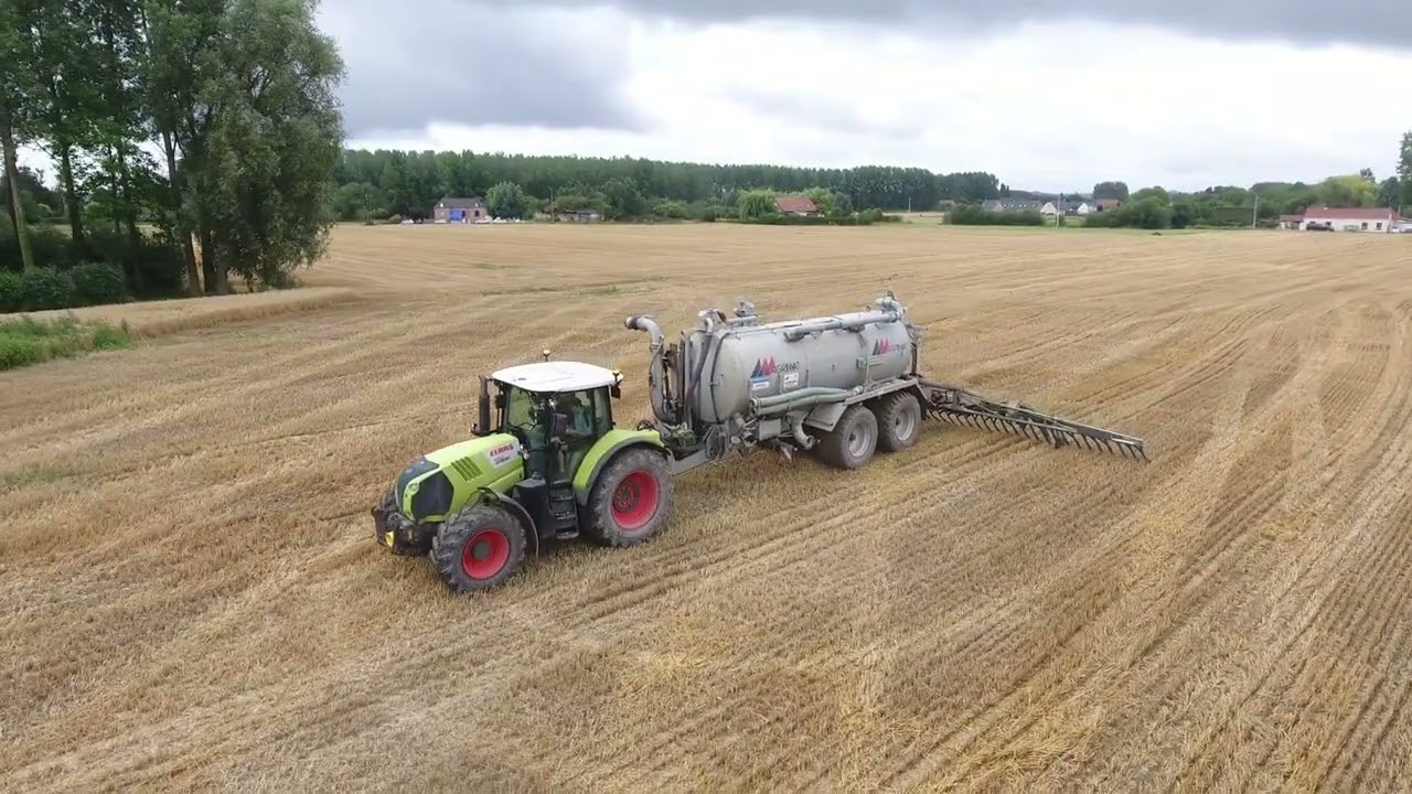 Epandage de lisier 2025 [Drone] (Arion 650 + Tonne à lisier AgriMat)
