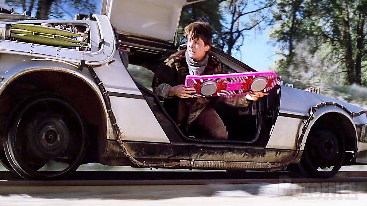 1985年のクレイジーな列車の旅 (ドクがホバーボードですごい！) | バック・トゥ・ザ・フューチャーPART3 | 映画シーン