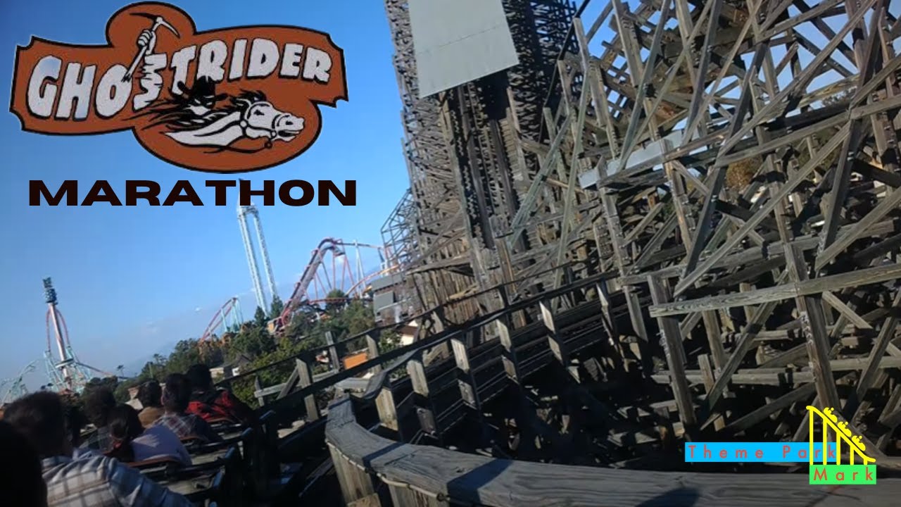 GhostRider Marathon! - Knott's Berry Farm (4K HD POV) - November 2023