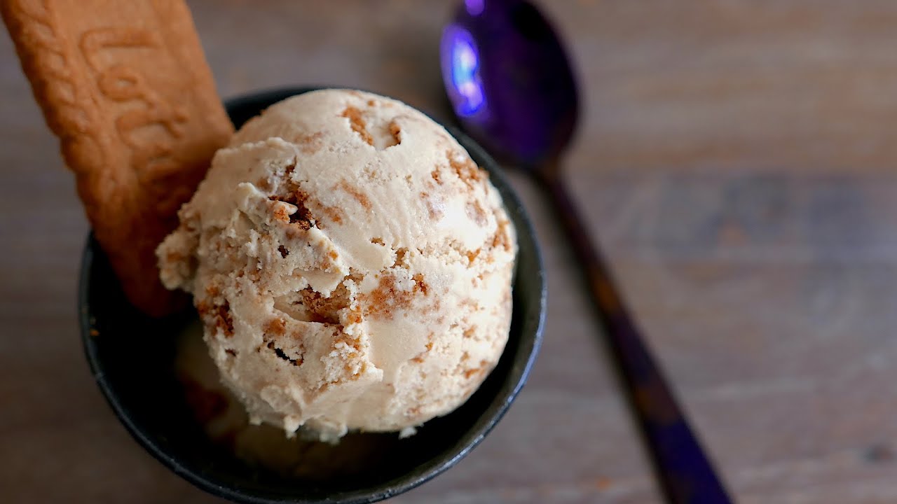 Lotus Biscoff Ice Cream with Cuisinart ICE-100 | wa's Kitchen
