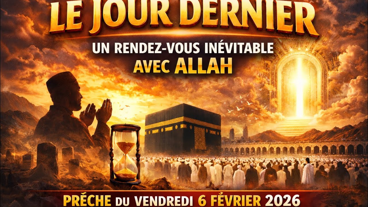 LE JOUR DERNIER : UN RENDEZ-VOUS INÉVITABLE AVEC ALLAH-PRÊCHE DU VENDREDI 6 FÉVRIER 2026